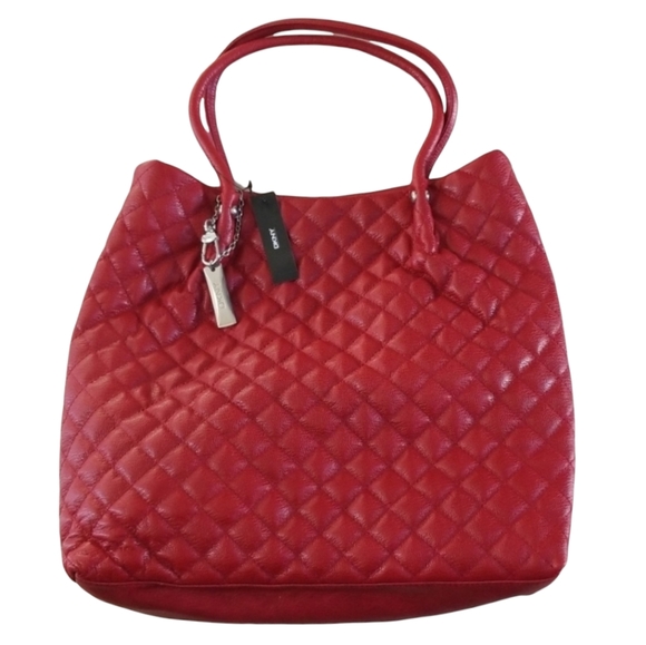 Nwt DKNY quilted leather handbag - Picture 3 of 6